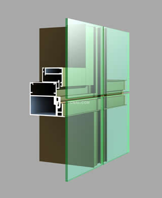 隐框铝合金玻璃幕墙